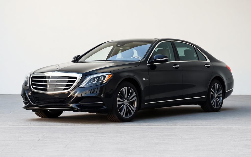 Black executive sedan used for Airport Taxi Canada airport transfers